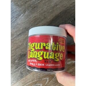 Free Spirit Figurative Language In a Jar Kids OS Red Metaphor Simile Idiom Cards